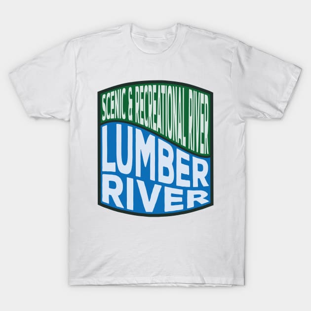 Lumber River Scenic and Recreational River Wave T-Shirt by nylebuss